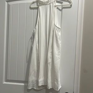 High neck white dress-lulus